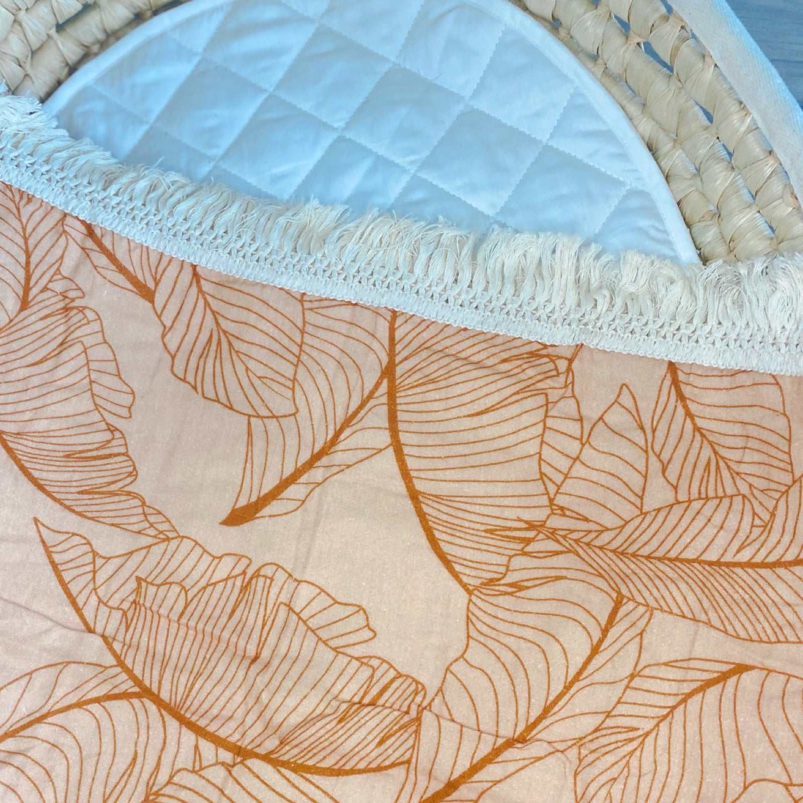 Newborn baby blanket. Muslin wrap. Boho baby fringe swaddle