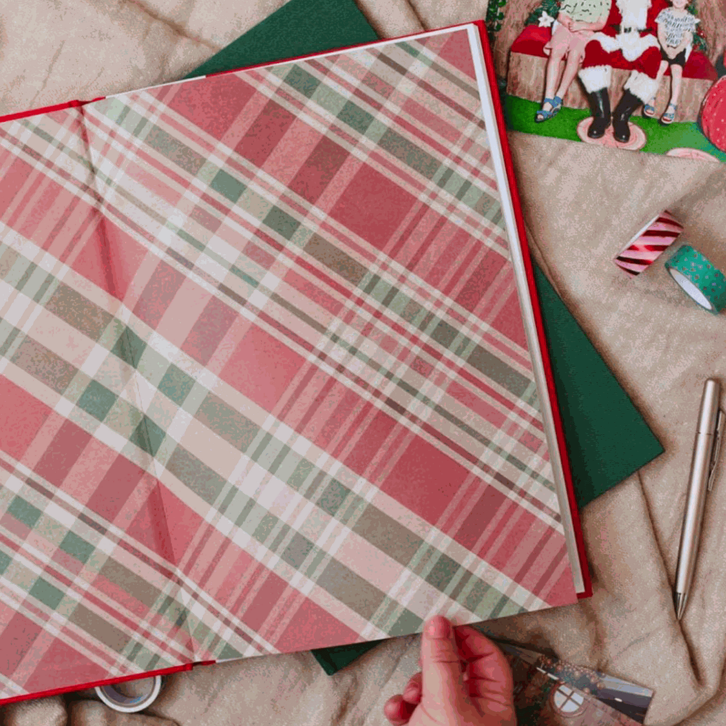 Baby Christmas Gift. Baby Christmas Santa photo album