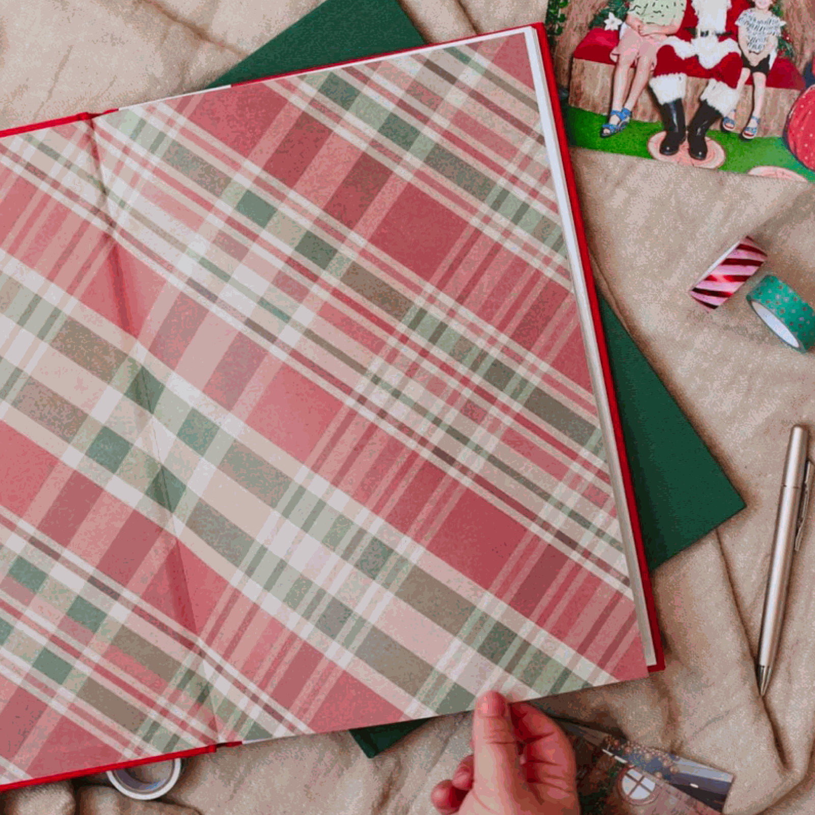 Baby Christmas Gift. Baby Christmas Santa photo album