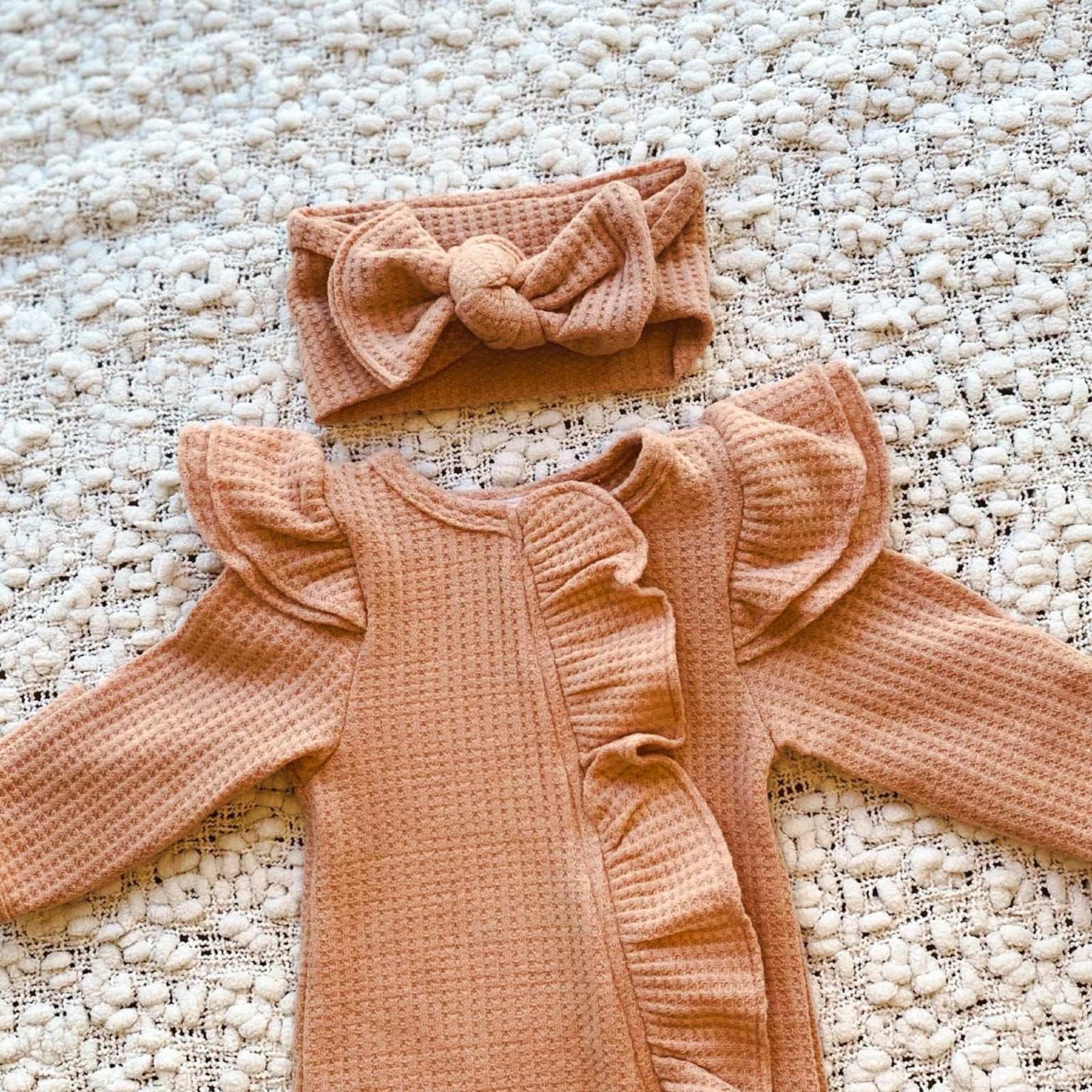 Baby frill onesie. Baby frill romper