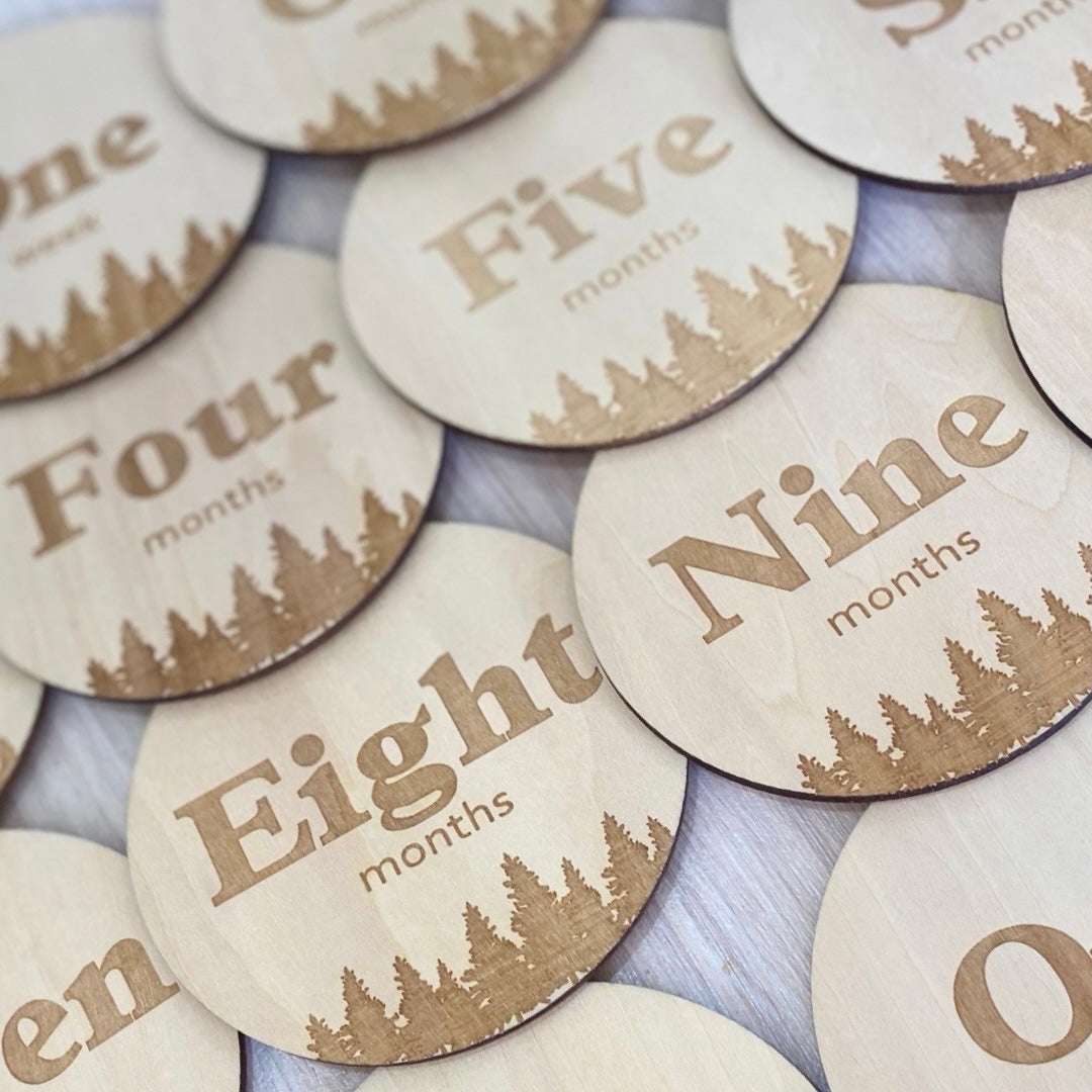 Forest Baby Milestone Disc Set