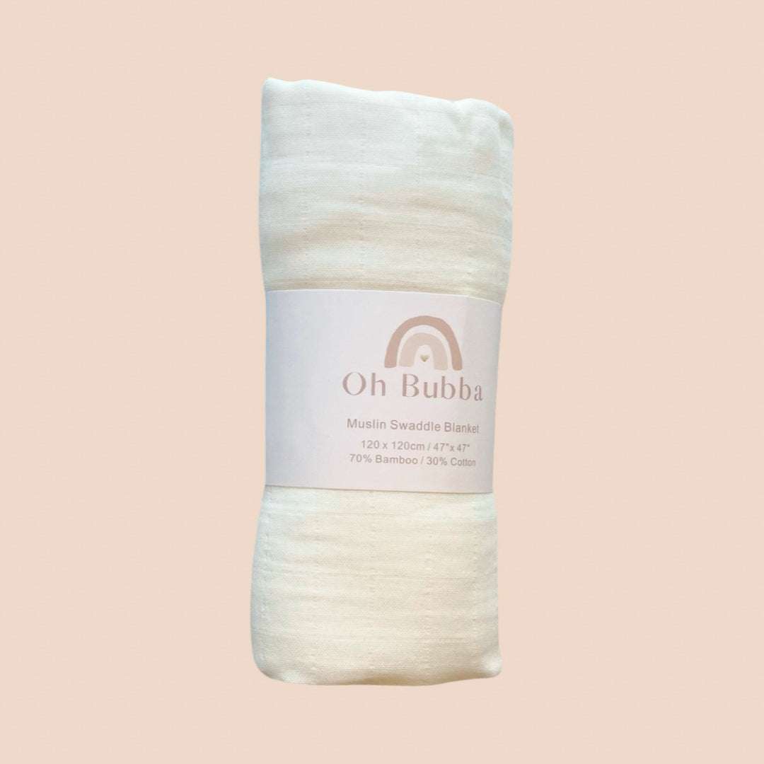 White Muslin Wrap |  Newborn Baby Swaddle