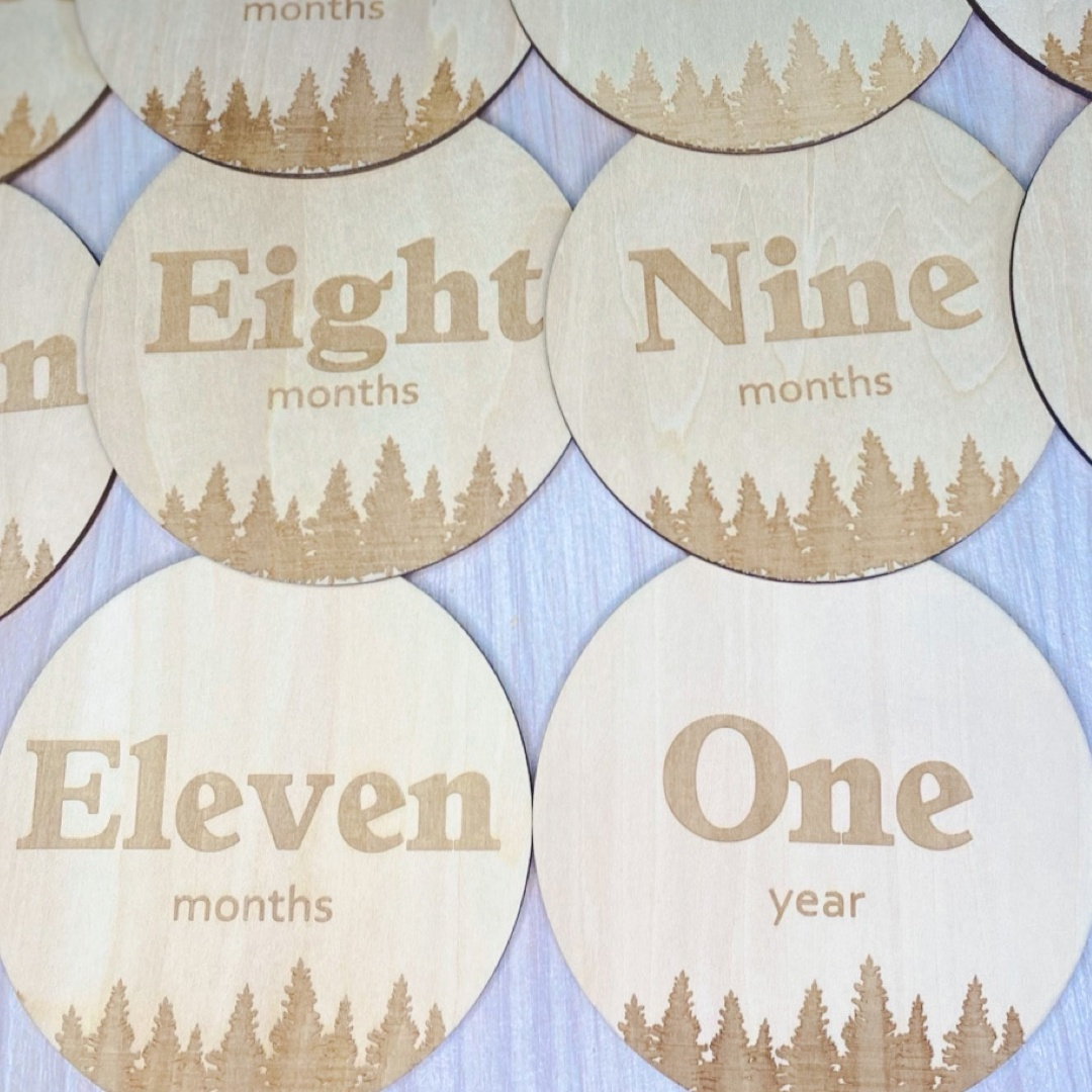 Forest Baby Milestone Disc Set