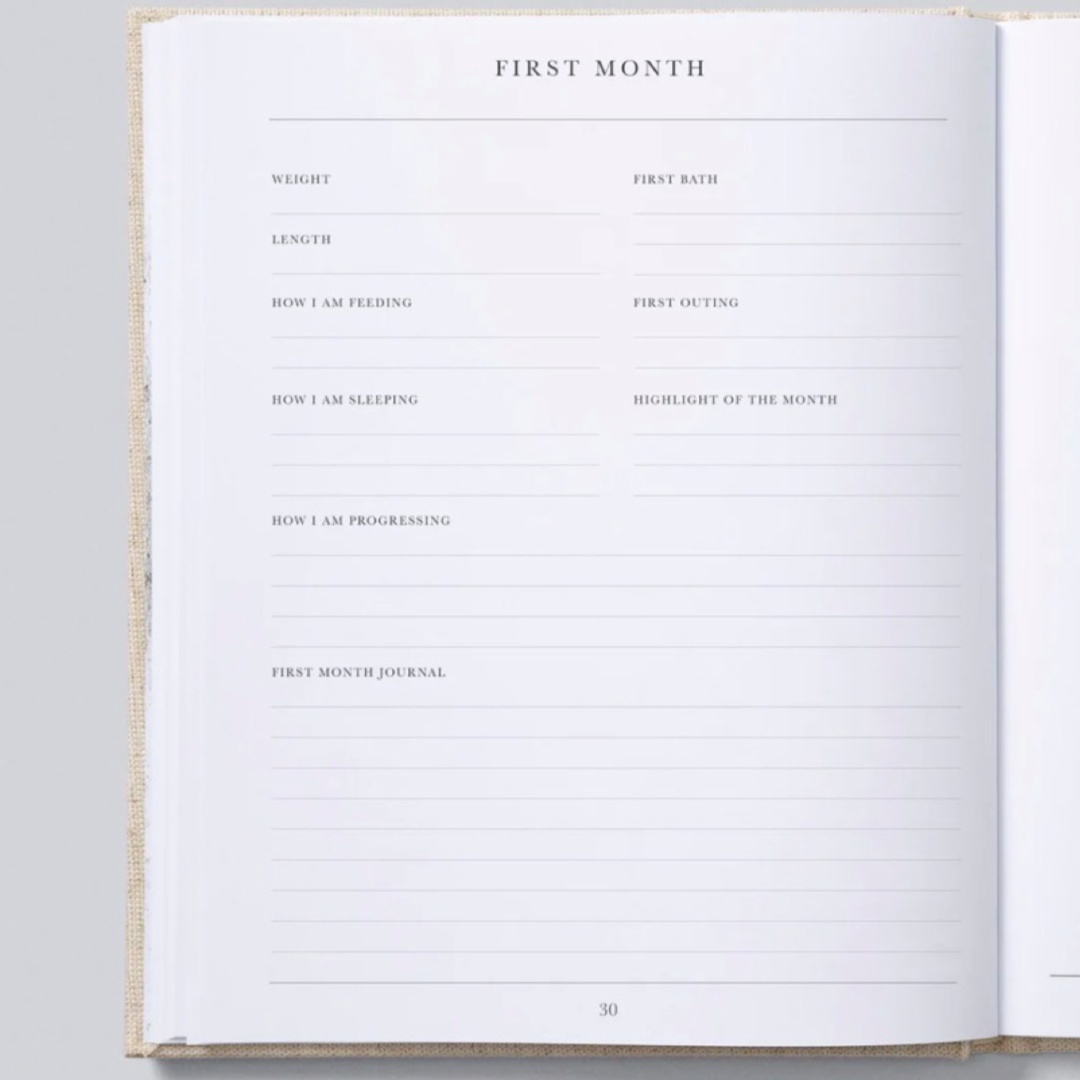 Baby Journal. Birth To Five Years - Oatmeal