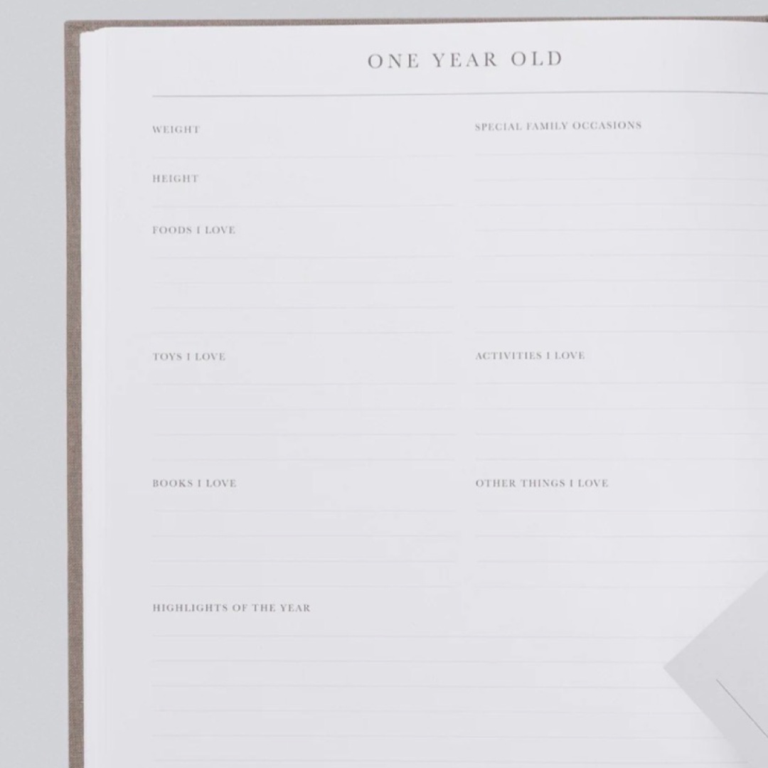 Baby Journal. Birth To Five Years - Oatmeal