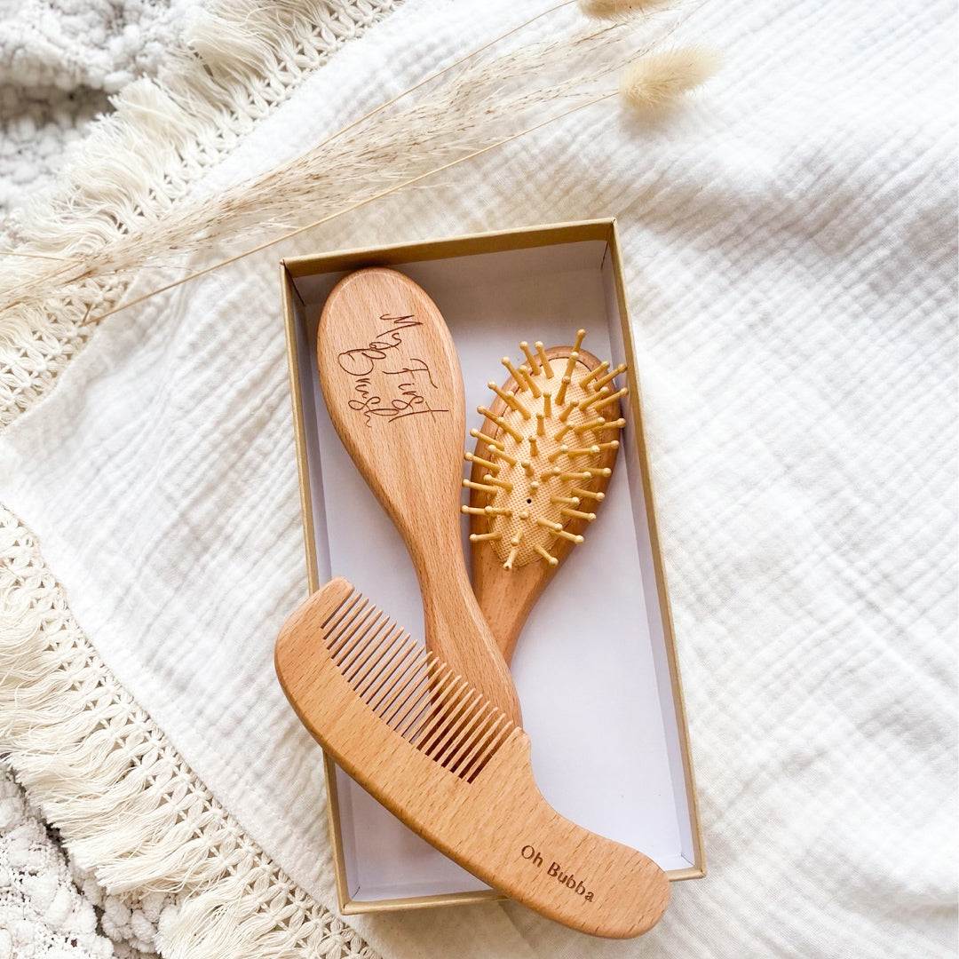 Create cherished memories with baby first brush set