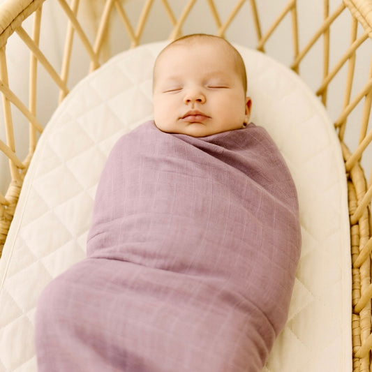 Lilac newborn wrap