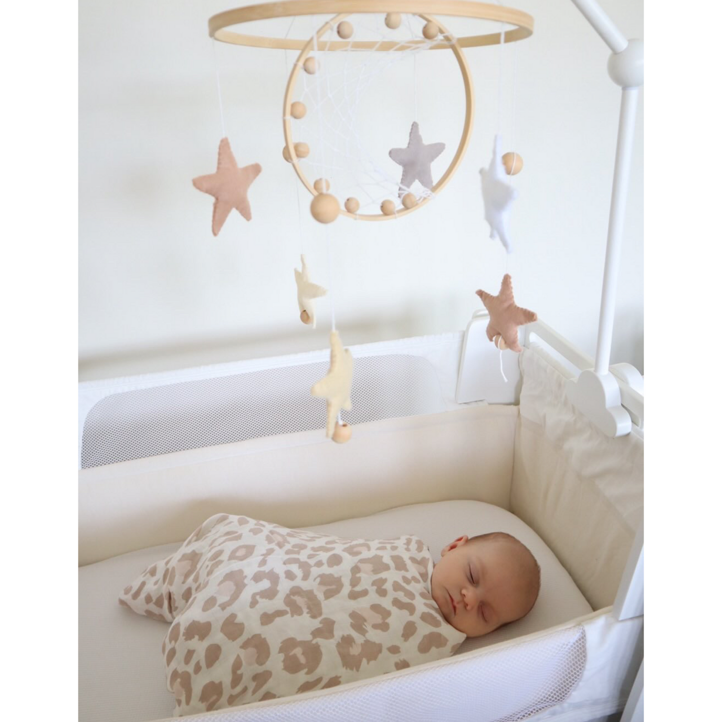 Leopard Print Baby Swaddle - Newborn Muslin Wrap