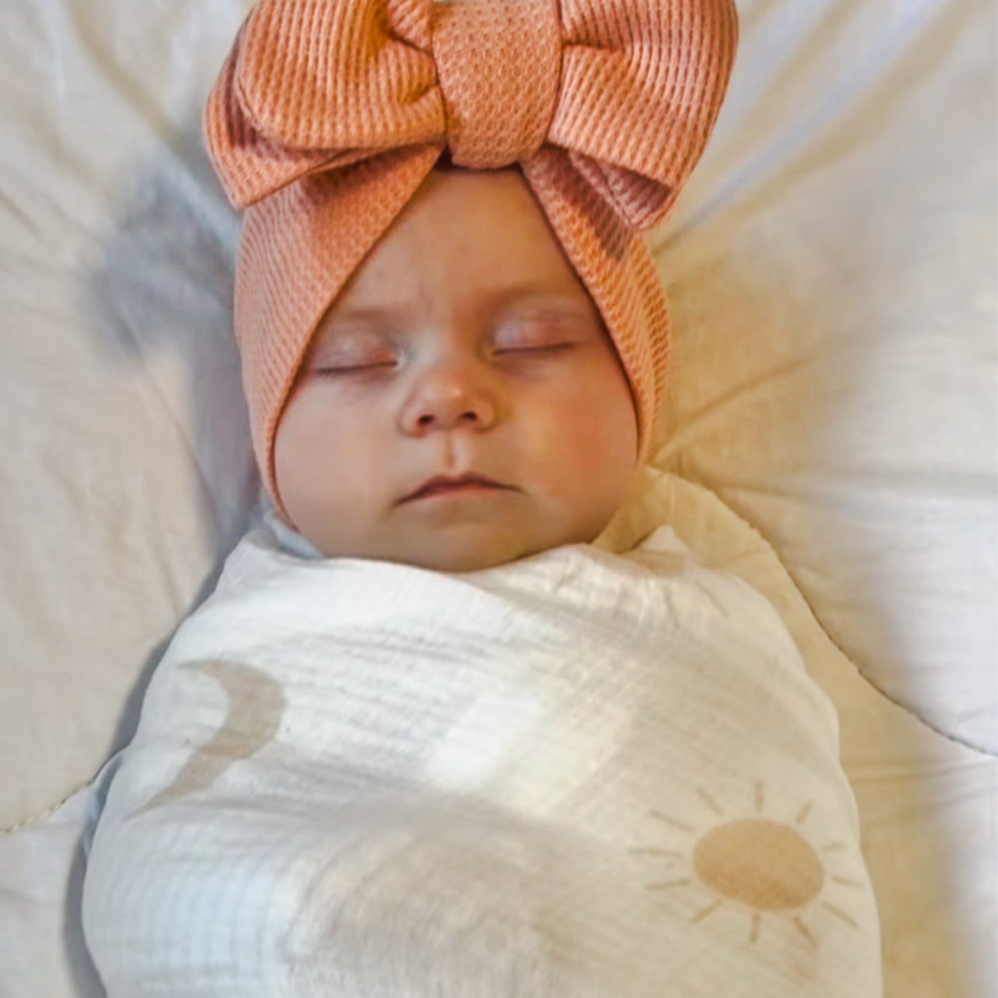 Suns and moon fringe swaddle