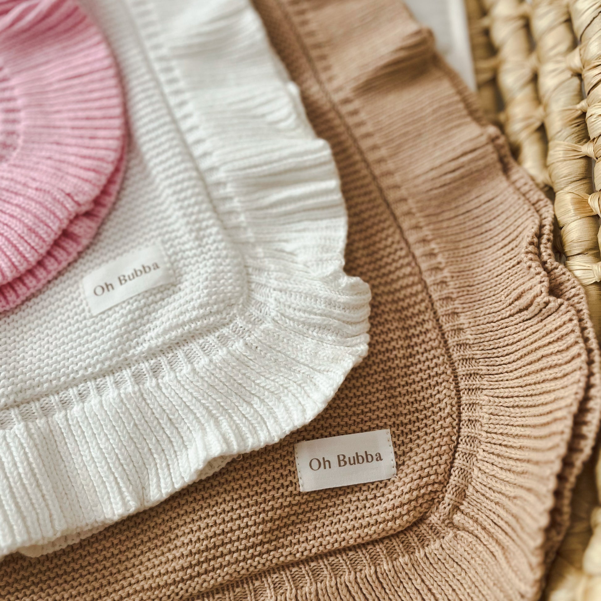 newborn frill knit baby blankets