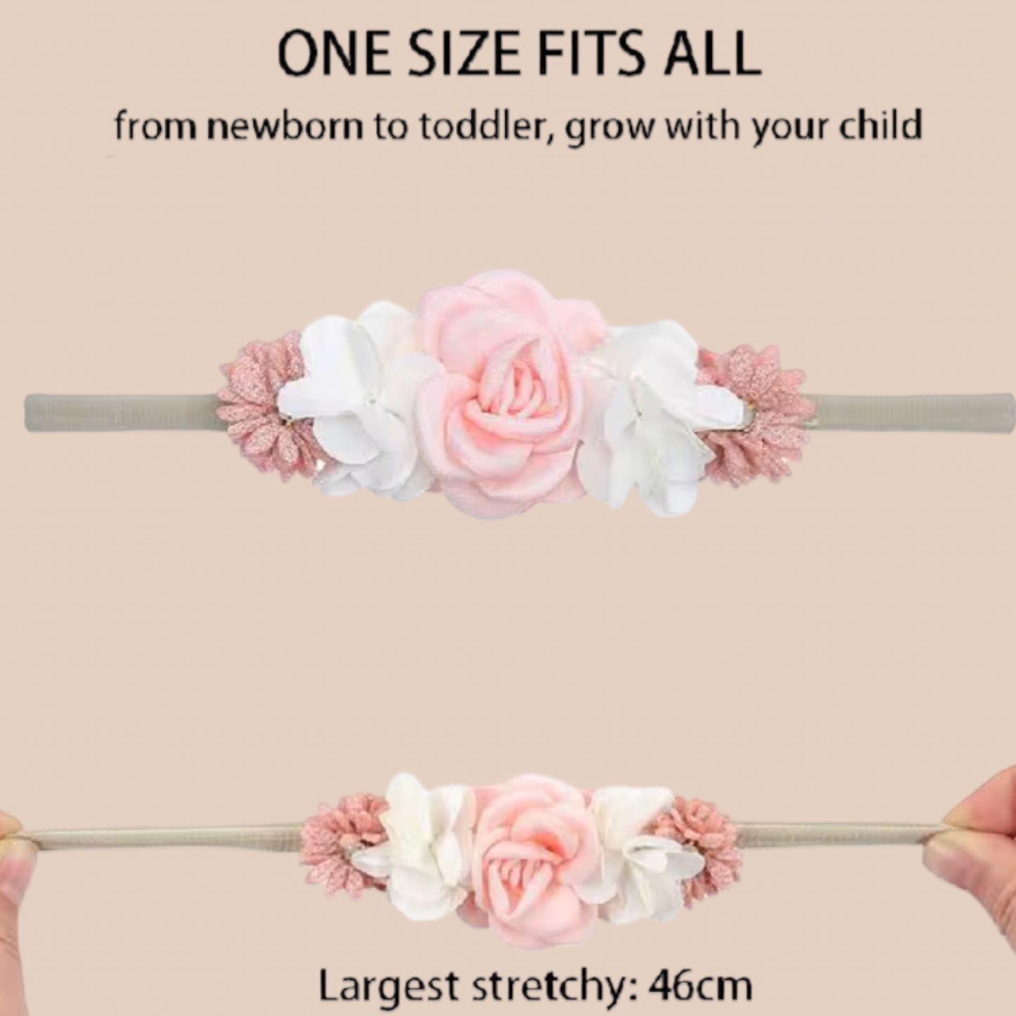 The Bloom Petite Bow Collection | Tan & Cream