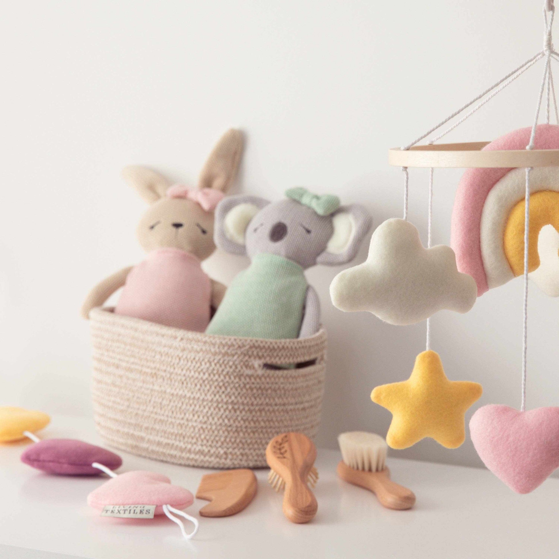 Knitted Animal toy - Bella the Bunny. Baby easter gift