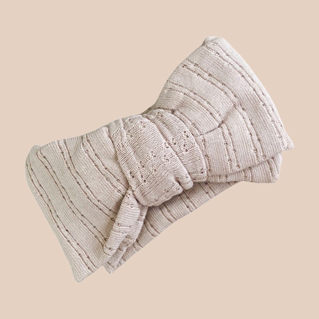 Oversized rib baby bow headband. Topknot. Large baby bow. Big bow. Hair accessories. Newborn headband