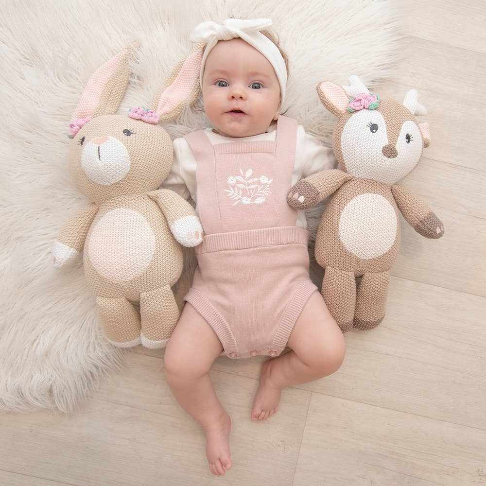 Amelia the bunny knitted toy