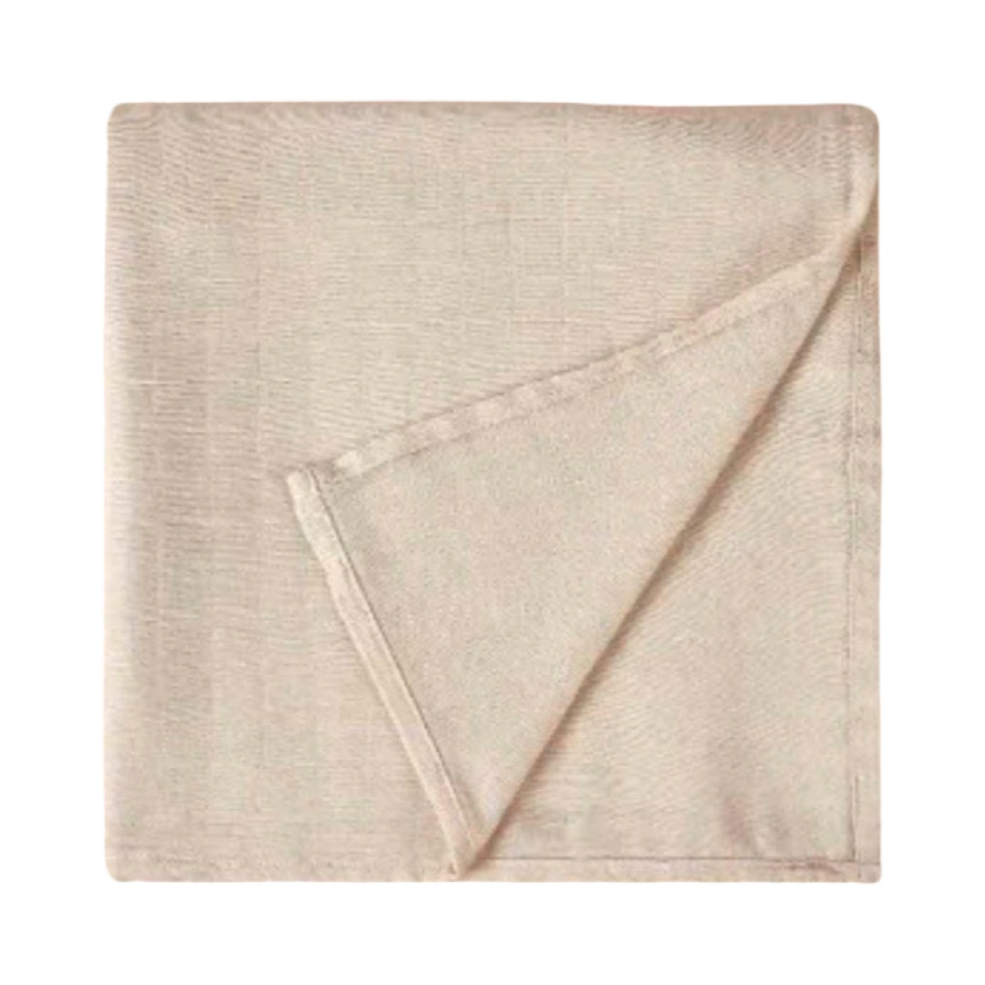 Taupe Muslin Wrap | Newborn Baby Swaddle