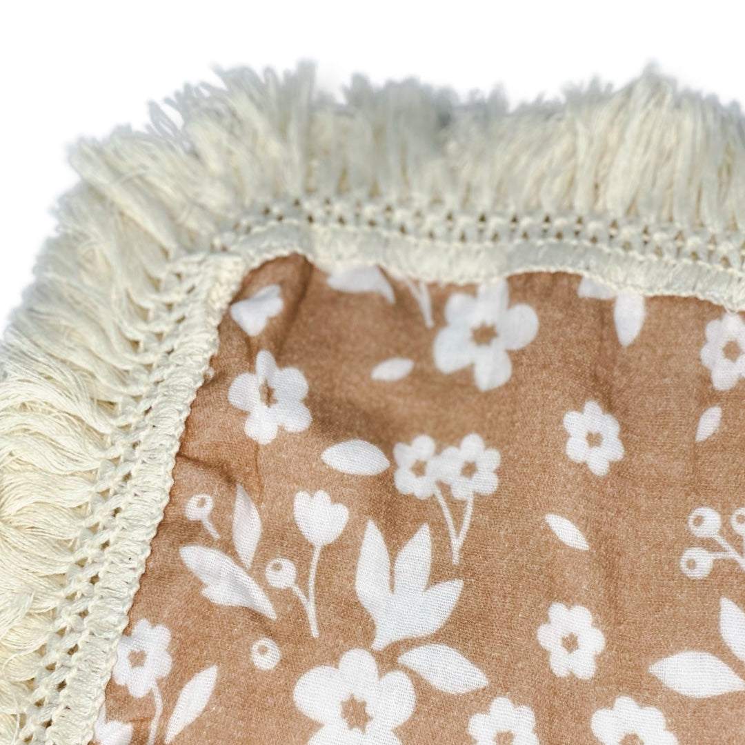 Organic Cotton Fringe Swaddle | Posies