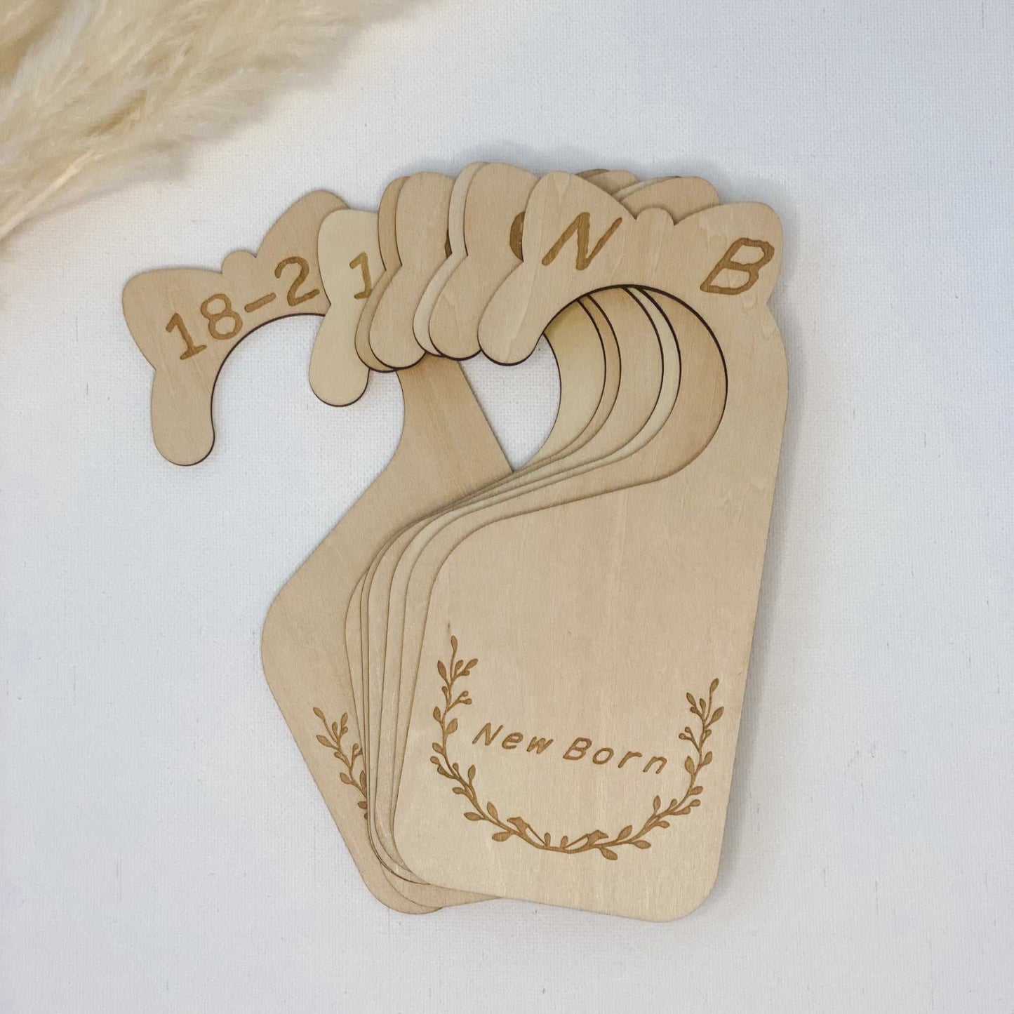 Wooden Baby Wardrobe Dividers. Nursery Organisation. Baby Shower Gift.