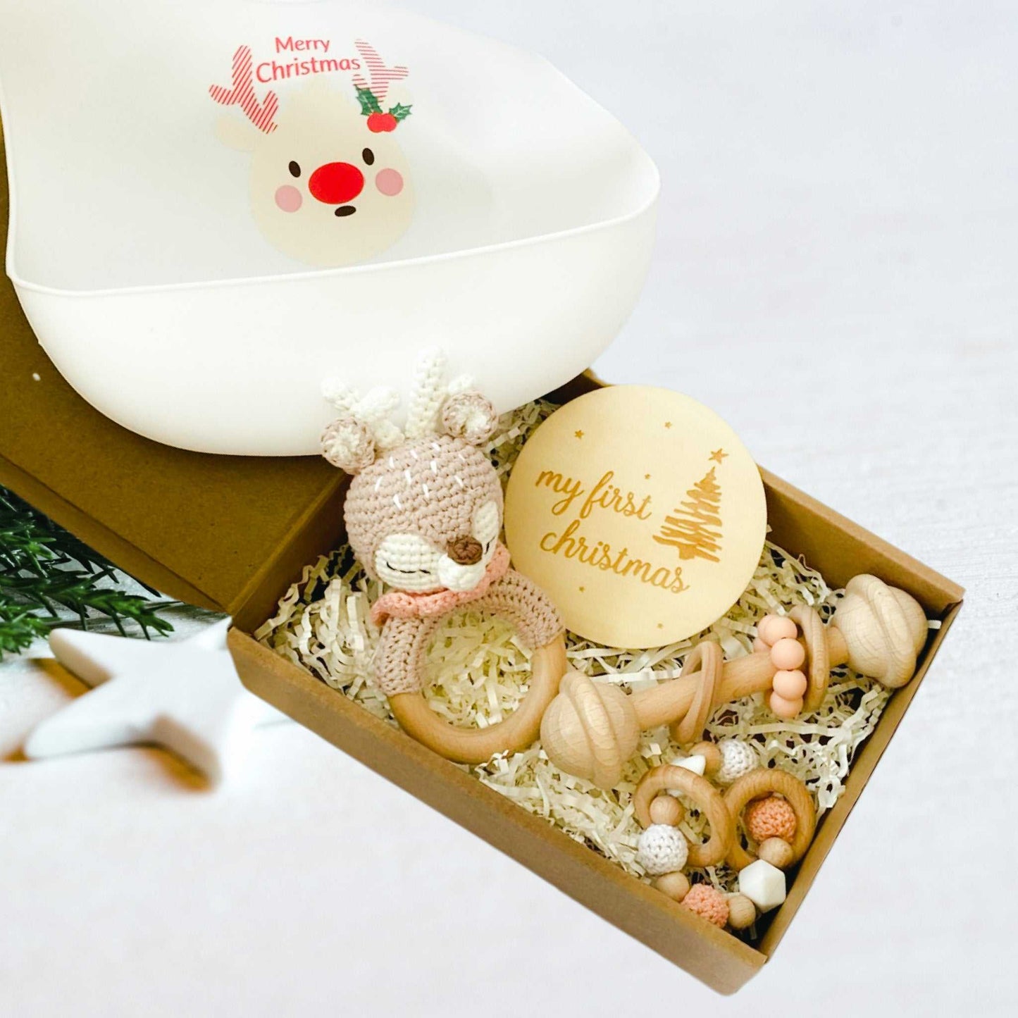 My First Christmas Baby Gift Set | Pink Deer
