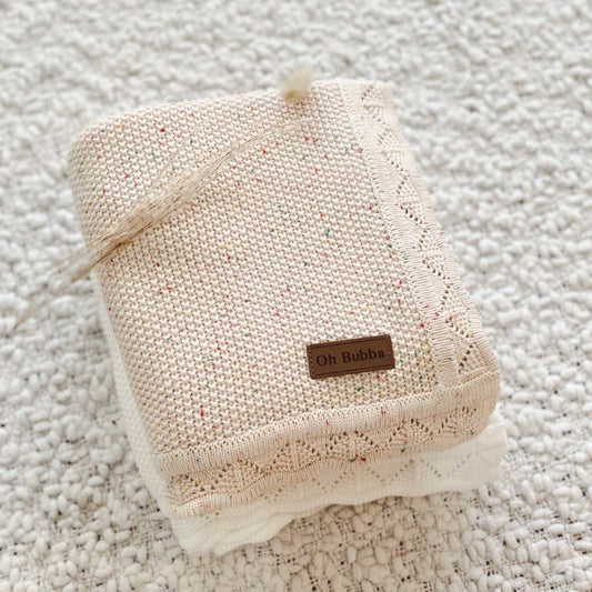 Heirloom baby knit blanket