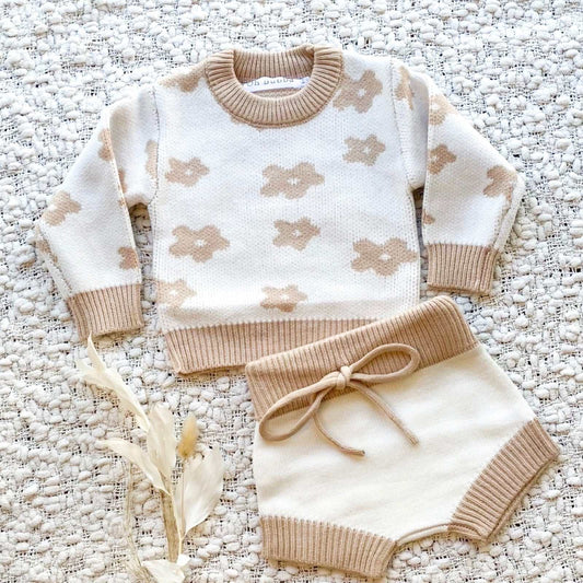 Daisy Knit Jumper & Bloomer Set *Seconds* 6-12m