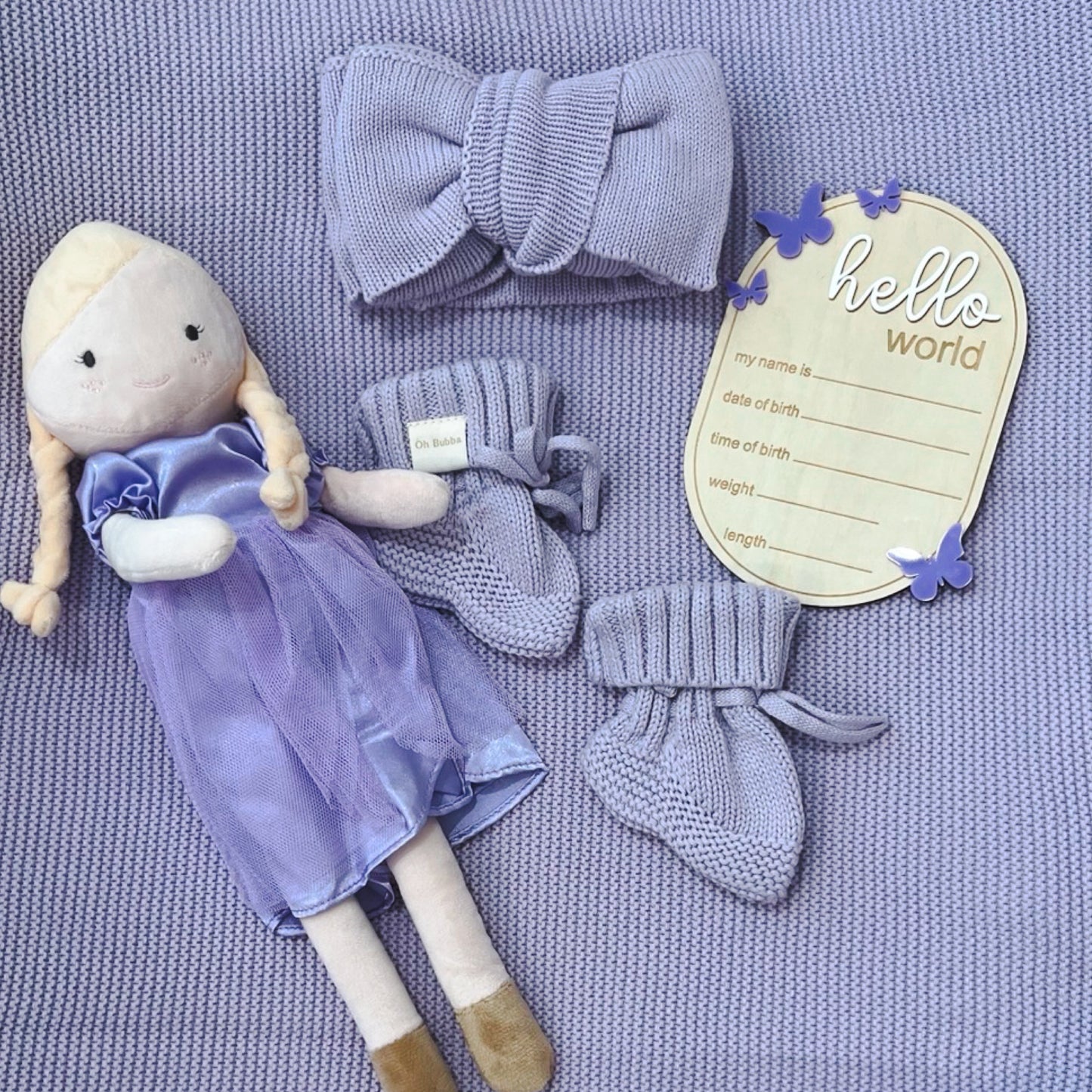 Lilac baby toy princess