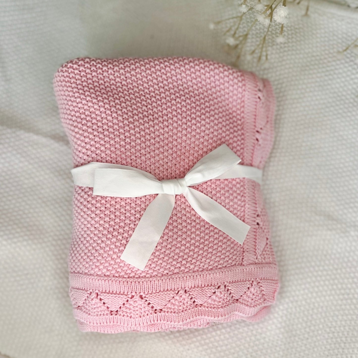 Pink baby blanket 