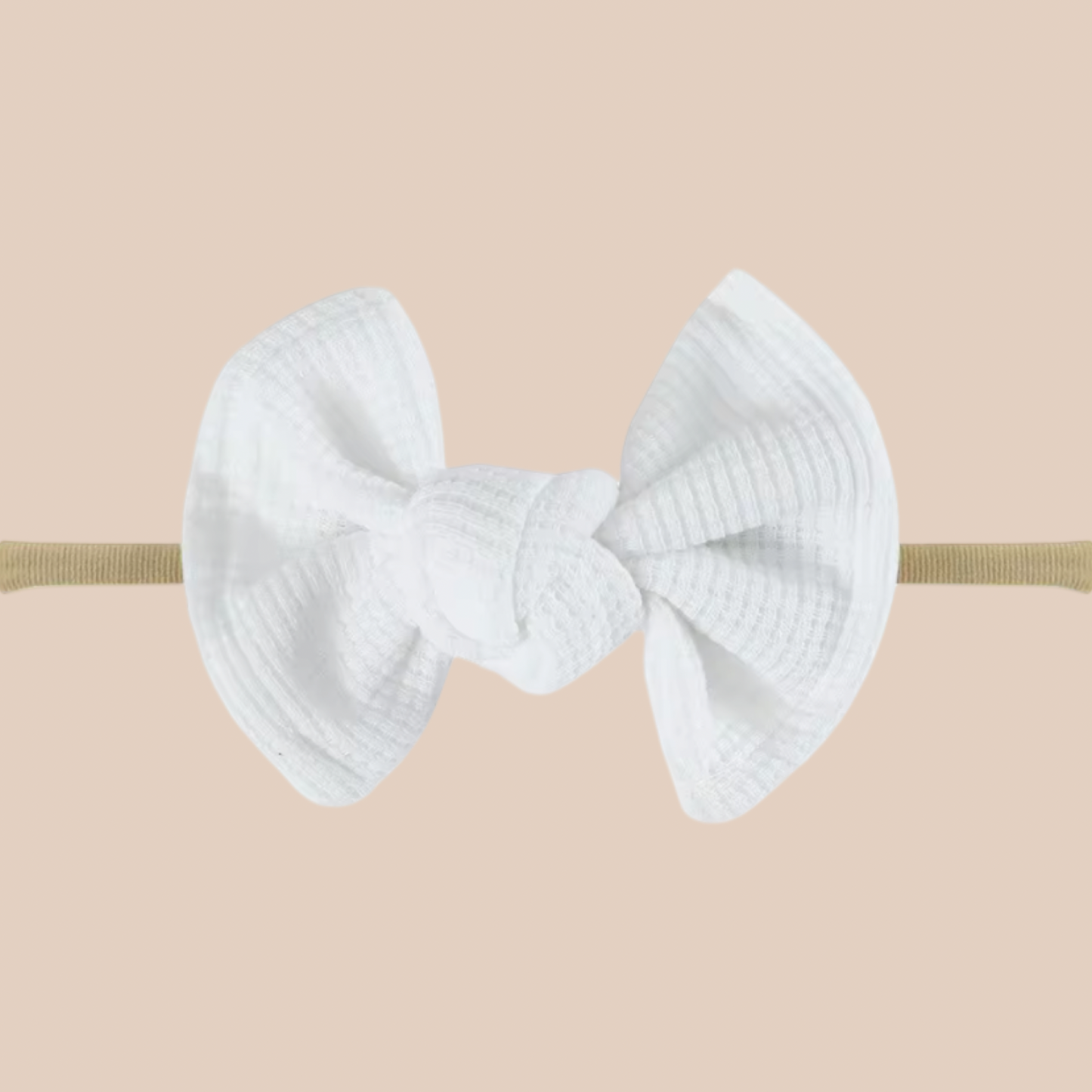 Dainty newborn baby bow headband. Small baby bow 