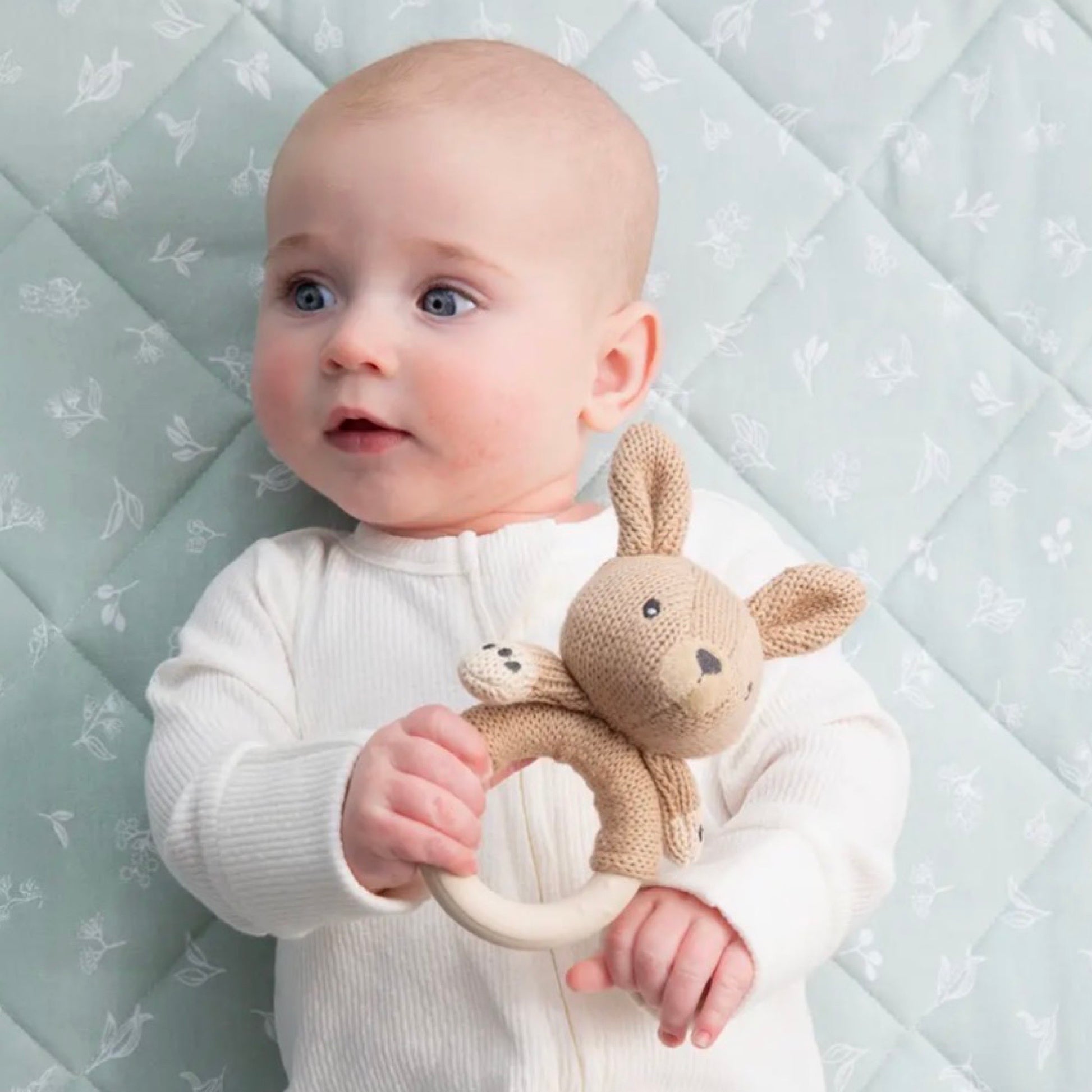 Baby knit rattle 