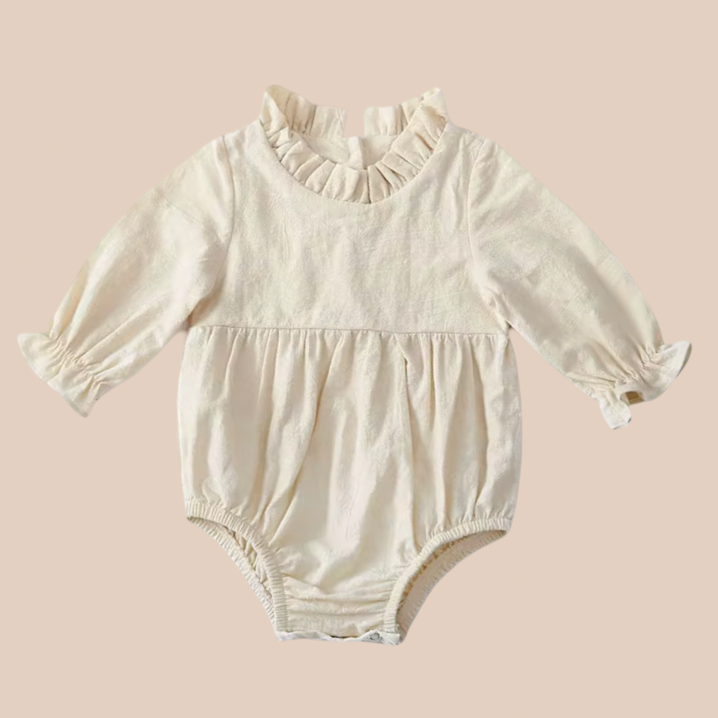 Boho Baby Girl Romper | Cream