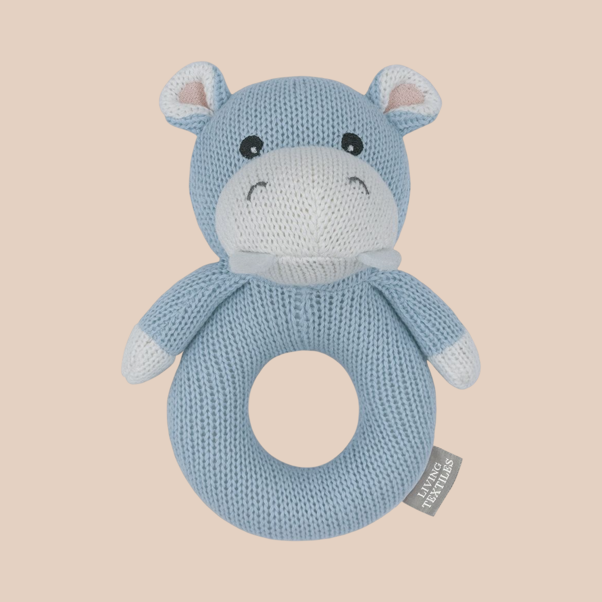 Henry the hippo knit rattle 