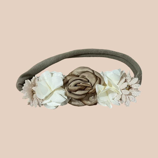 The Bloom Petite Bow Collection | Tan & Cream