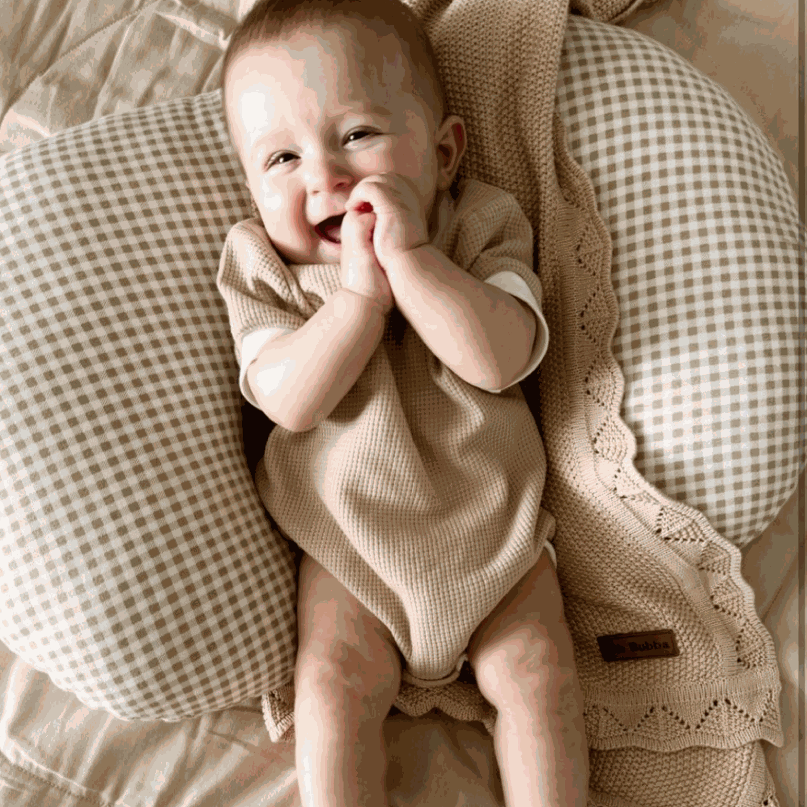 waffle baby romper 