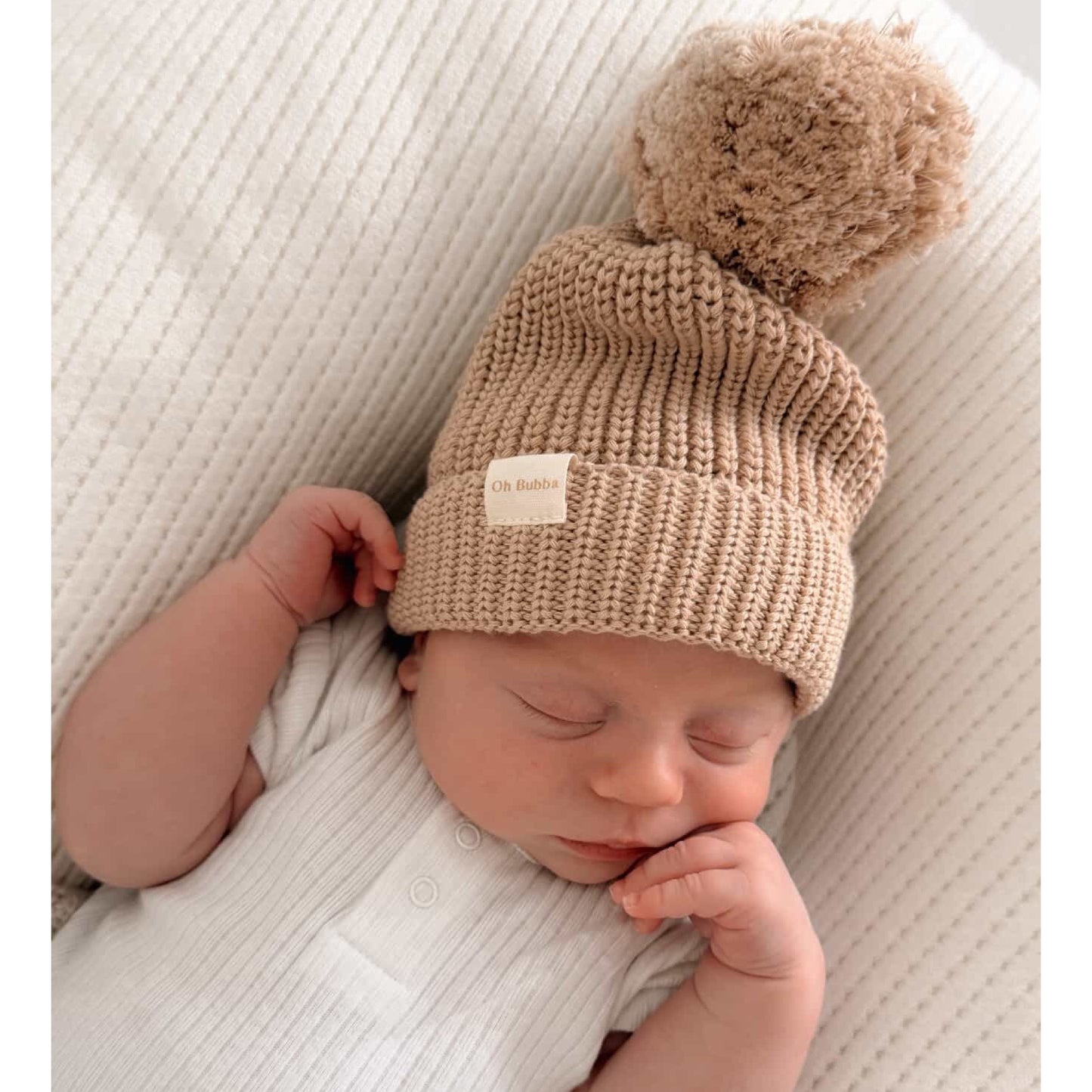 Knit Booties and Beanie Set | Caramel