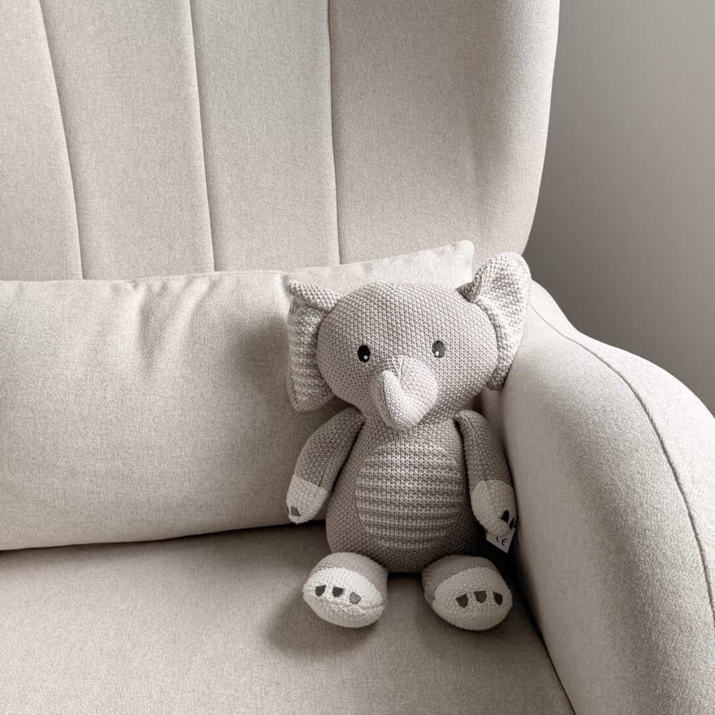 Mason the Elephant Knitted Toy